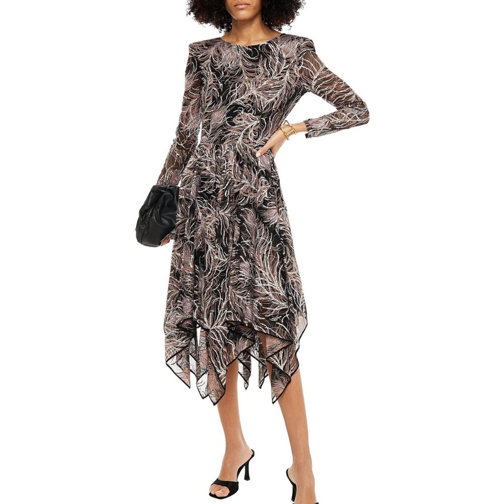 ETRO Love Glitter pattern Dress Italian 40 NWT